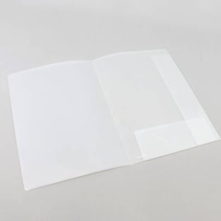 Offer folder A4, with pocket and CD compartment, filing eyelets, PP film, matt transparent 