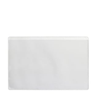 Business card pockets, self-adhesive, PP foil 95 x 60 mm | front foil shortened