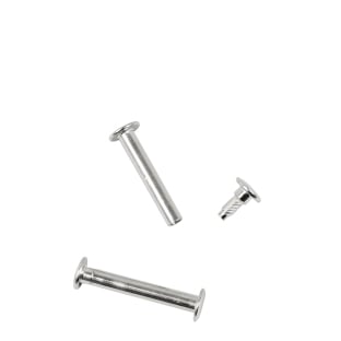 Binding screws with hammertop, nickel-plated 35 mm
