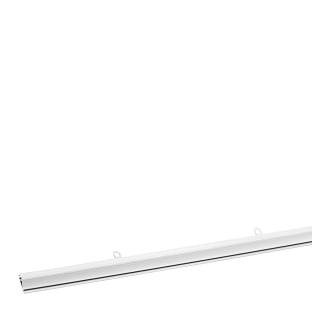 Poster hanging rail sets, rigid-pvc with clamping 841 mm | white