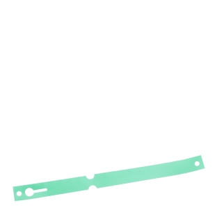 Loop tag for keys, HDPE film green