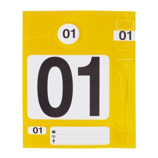 Key identification set yellow