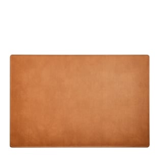 Desk pad leather, brown nature 