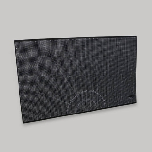 Large cutting mat, 150 x 90 cm, self-healing black