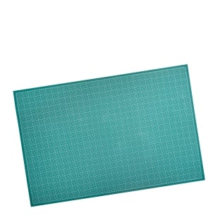 Large cutting mat for sewing, 150 x 100 cm, self-healing, with grid green