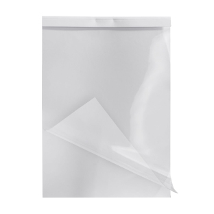 Thermal binding folder A4 landscape, cardboard, up to 15 sheets, white 1 mm