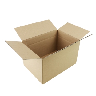 Folding carton A4, 30.7 x 22 x 19.3 cm, corrugated cardboard, brown 