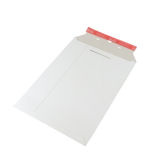 Cardboard envelope A3, 31 x 44.5 x 3 cm, self-adhesive seal, tear strip, white 