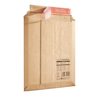 Cardboard envelope A4 Plus, 25 x 36 x 2 cm, self-adhesive seal, tear strip, brown 