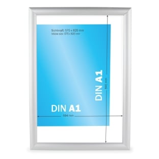 Snap frame, aluminium, A1, self-adhesive 