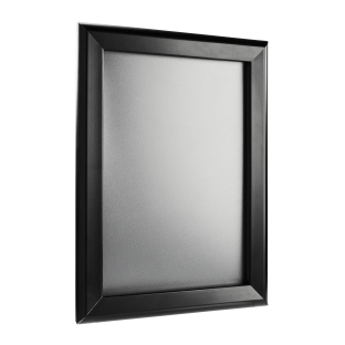 Snap frame, aluminium, A4 black | 32 mm | Mitred