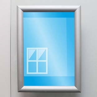 Window snap frame, aluminium, A4, 