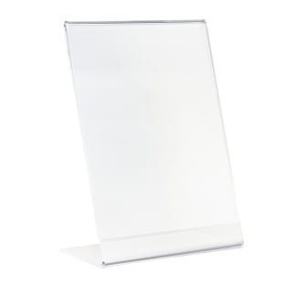 L-shaped sign holder, for inserts A7, portrait 