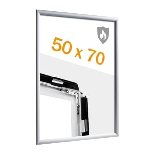 Fire protection snap frame 50 x 70  PET cover sheet