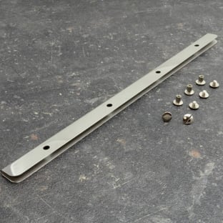 Binding screw rails, 320 mm, nickel-plated 