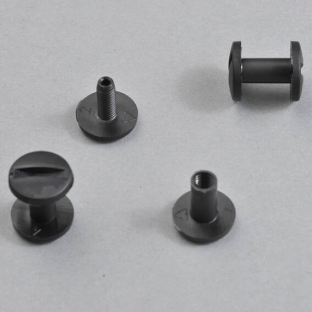 Plastic binding screws 10 mm | black