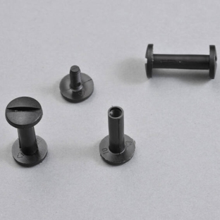 Plastic binding screws 25 mm | black