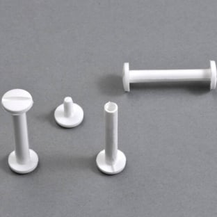Plastic binding screws 40 mm | white
