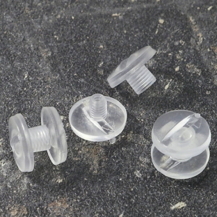 Plastic binding screws 5 mm | transparent