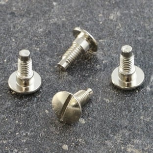 Slotted screws for binding screws, 7,5 mm, with 3 mm extension, nickel-plated 