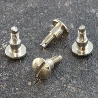 Slotted screws for binding screws, 7.5 mm, with 5 mm extension, nickel-plated 