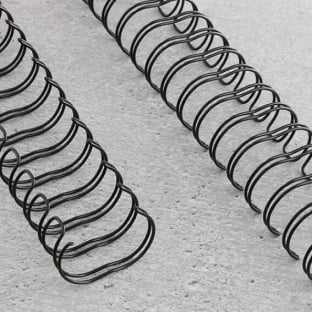 Wire bindings 2:1, A4 19,0 mm (3/4") | black