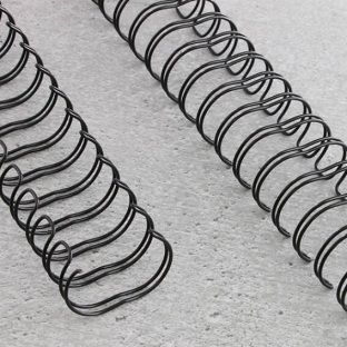 Wire bindings 3:1, A4 6,9 mm (1/4") | black