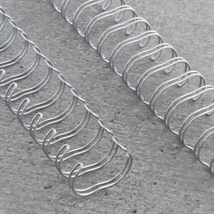 Wire bindings 3:1, A4 6,9 mm (1/4") | silver