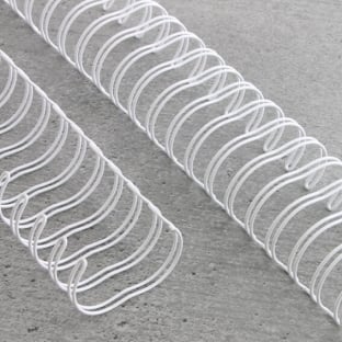 Wire bindings 3:1, A5 9,5 mm (3/8") | white