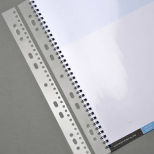 Filing strips for wire bindings, A4, 3:1, round holes 