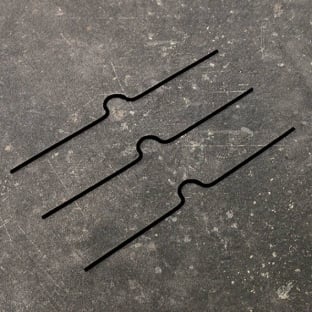 Calendar hangers, 100 mm long, black 