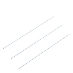 Straight wire shafts for calendar hangers, 113 mm long, white 