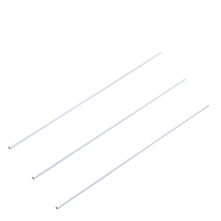 Straight wire shafts for calendar hangers, 258 mm long, white 