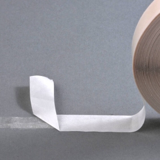 Double-sided adhesive tissue tape with fingerlift, very strong adhesive, VS09-FL 12 mm | 50 m
