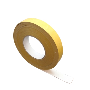 Double-sided adhesive PVC tape, white, strong acrylic adhesive, CLM22 15 mm