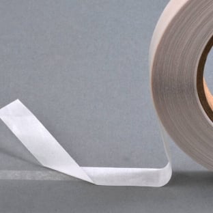 Double-sided adhesive tissue tape with fingerlift, very strong adhesive, VS09-FL 6 mm | 50 m