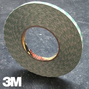 3M 9087, double-sided adhesive PVC tape, white, very strong acrylic adhesive 