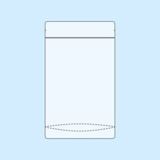 Stand Up Pouches highly transparent 110 x 185 mm
