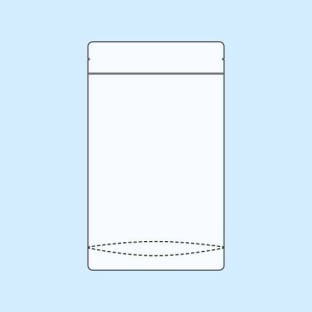 Stand Up Pouches transparent 110 x 185 mm