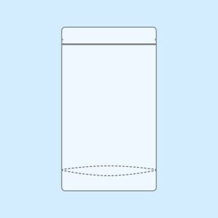 Stand Up Pouches highly transparent 130 x 225 mm