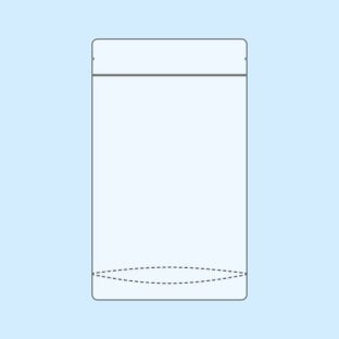 Stand Up Pouches highly transparent 160 x 270 mm