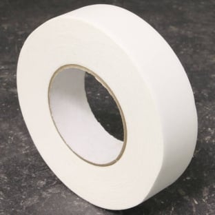 One-sided adhesive fabric tape, duct tape white | 19 mm