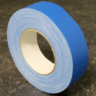 One-sided adhesive fabric tape, duct tape blue | 25 mm