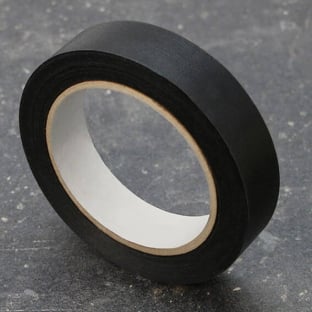 Best Price spine tape, special paper, linen structure black | 30 mm