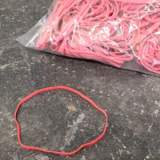 Rubber bands, red 100 mm | 3 mm