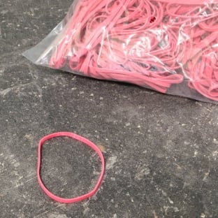 Rubber bands, red 50 mm | 3 mm