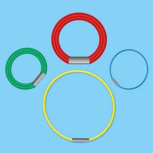 Elastic cord rings with metal clip | Custom-made 
