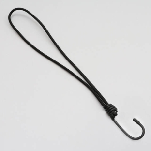 Bungee loops with metal hook 300 mm | black