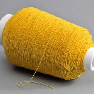 Elastic cords on reel, 1 mm, yellow (Roll with 1,050 m) 