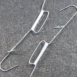 Polyester wire hanger metal splint | Small hook